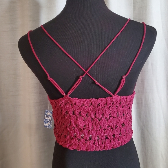 HP🎉Free People Celine Bralette in Mulberry - Picture 4 of 4